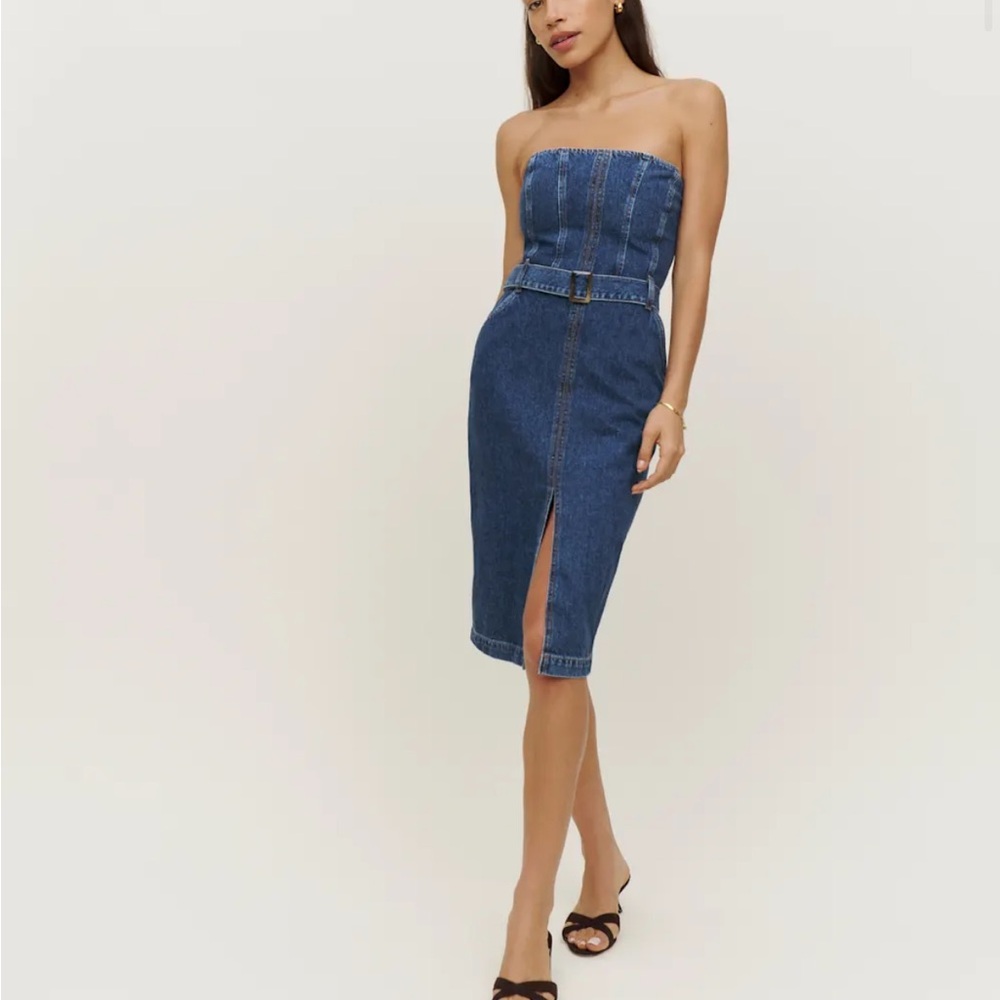 Reformation Milly Denim Dress